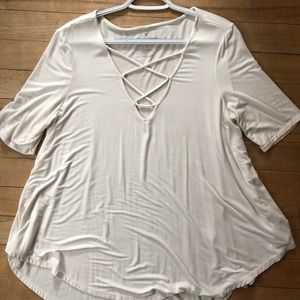 American Eagle Front Cross Tee